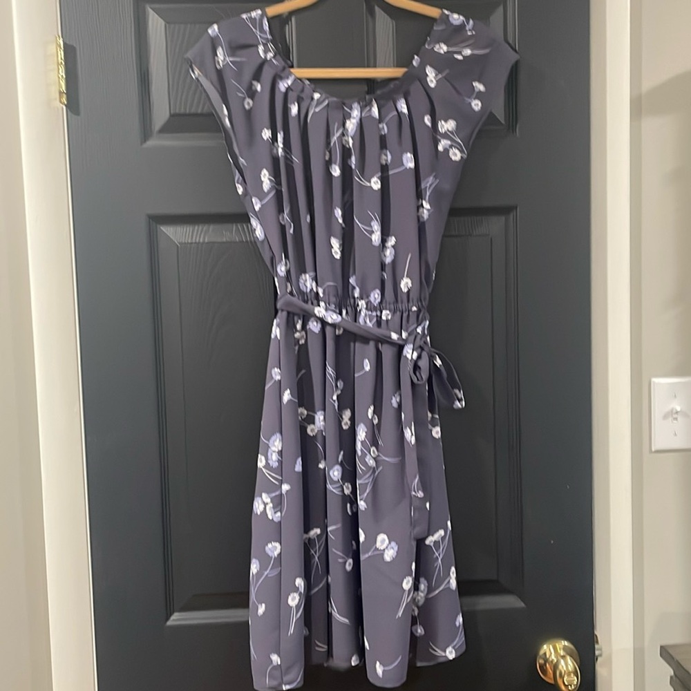 LC Lauren Conrad Floral Mini Dress - Purple and White